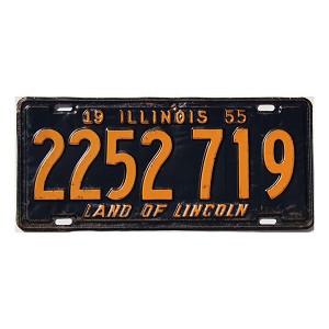 1955 Illinois License Plate #2252719