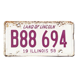 1958 Illinois Truck License Plate #B88694