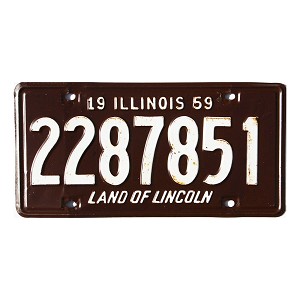 1959 Illinois License Plate #2287851