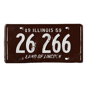 1959 Illinois License Plate #26266