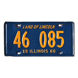 1960 Illinois License Plate #46085