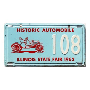 1962 Illinois State Fair License Plate #108