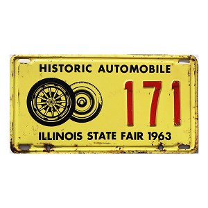 1963 Illinois State Fair License Plate #171