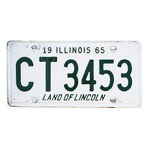 1965 Illinois License Plate #CT3453