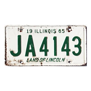 1965 Illinois License Plate #JA4143