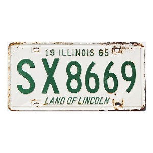 1965 Illinois License Plate #SX8669