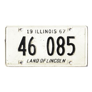 1967 Illinois License Plate #46085