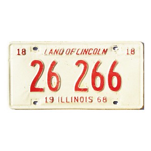1968 Illinois License Plate #26266