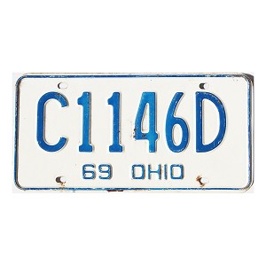 1969 Ohio License Plate #C1146D