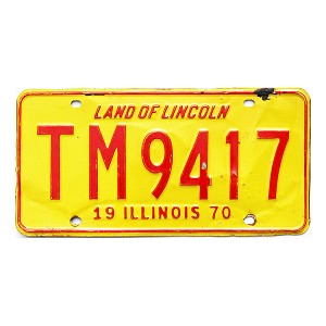 1970 Illinois License Plate #TM9417