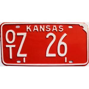 1971 Kansas License Plate #Z26