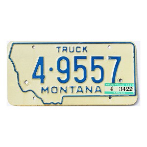 1971 Montana Truck License Plate #49557