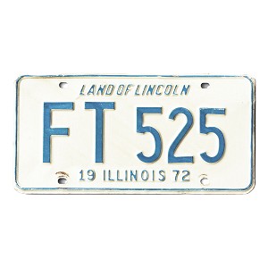 1972 Illinois License Plate #FT525
