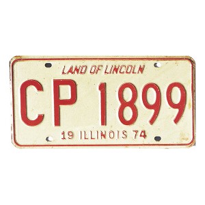1974 Illinois License Plate #CP1899