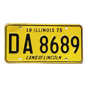 1975 Illinois License Plate #DA8689
