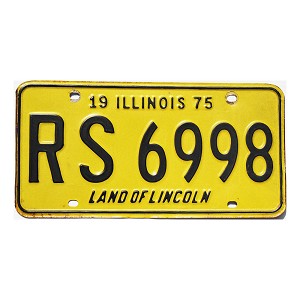 1975 Illinois License Plate #RS6998