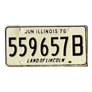 1976 Illinois Truck License Plate #559657B