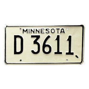 1976 Minnesota Dealer License Plate #D3611