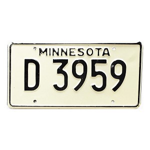 1976 Minnesota Dealer License Plate #D3959
