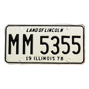 1978 Illinois License Plate #MM5355