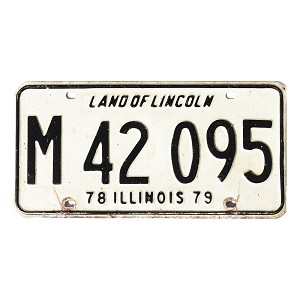 1978 Illinois Municipal License Plate #M42095
