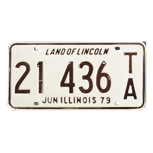 1979 Illinois Trailer License Plate #21436