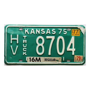 1979 Kansas Truck License Plate #8704