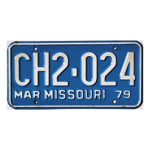 1979 Missouri License Plate #CH2024