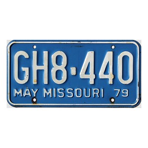 1979 Missouri License Plate #GH8440