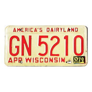 1979 Wisconsin License Plate #GN5210