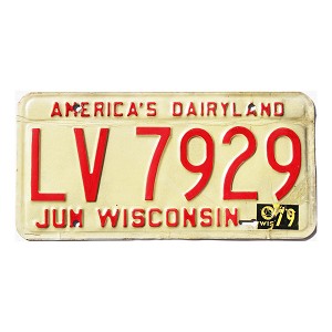 1979 Wisconsin License Plate #LV7929