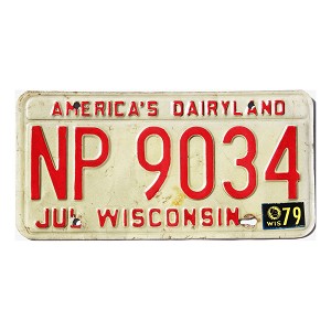 1979 Wisconsin License Plate #NP9034