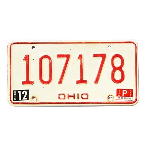 1980 Ohio License Plate #107178