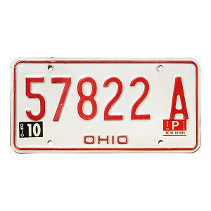 1980 Ohio License Plate #57822A