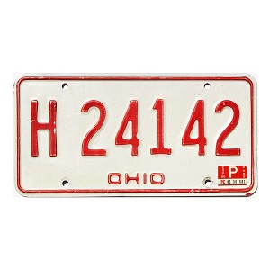 1980 Ohio License Plate #H24142