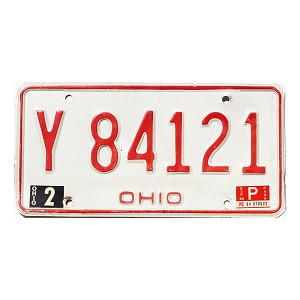 1980 Ohio License Plate #Y84121