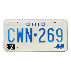 1981 Ohio License Plate #CWN269