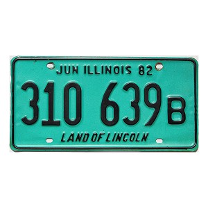 1982 Illinois Truck License Plate #310639B