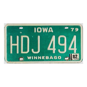 1982 Iowa License Plate #HDJ494