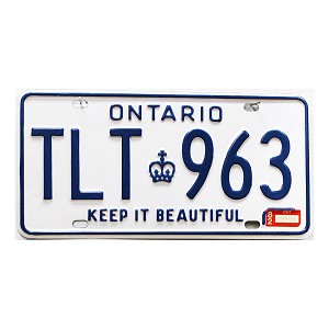 1982 Ontario License Plate #TLT963