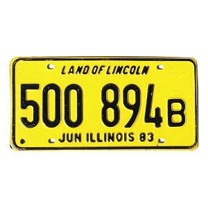 1983 Illinois Truck License Plate #500894B