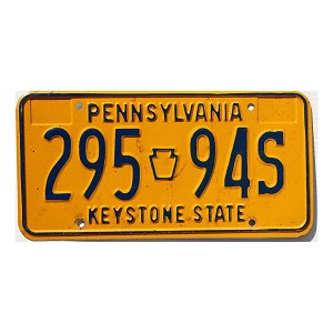 1983 Pennsylvania License Plate #29594S