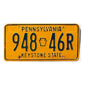 1983 Pennsylvania License Plate #94846R
