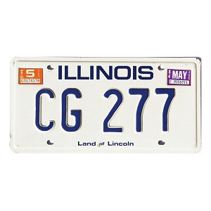 1984 Illinois License Plate #CG277