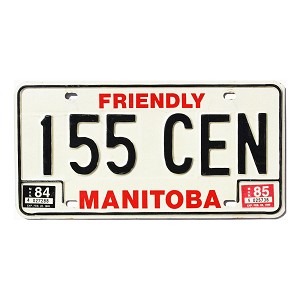 1985 Manitoba License Plate #155CEN