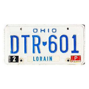 1985 Ohio License Plate #DTR601