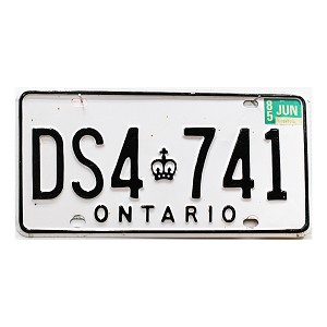 1985 Ontario Commercial License Plate #DS4741
