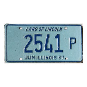 1987 Illinois Truck License Plate #2541P