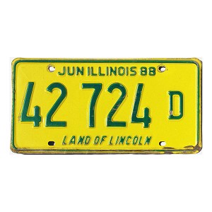 1988 Illinois Truck License Plate #42724D