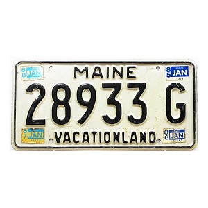 1988 Maine License Plate #28933G